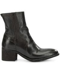 Officine Creative - Denner 127 Block-Heel Leather Boots - Lyst