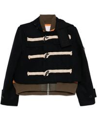 Sacai - Veste En Laine - Lyst