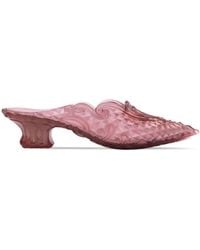 Y. Project Silver Melissa Edition Melissa Point Mules in Green | Lyst