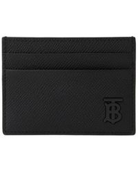 Burberry - Logo-plaque Leather Cardholder - Lyst