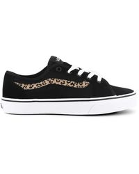 Vans - Knu Skool Leopard Panel Sneakers - Lyst