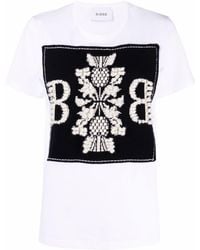 Barrie - Embroidered Logo Cotton T-shirt - Lyst