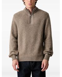 Barbour - Half-Zip Textured-Knit Sweater - Lyst
