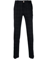 Jacob Cohen - Plaid-Check Wool-Blend Tapered Trousers - Lyst