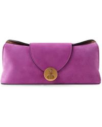 Versace - Vivian Suede Clutch - Lyst