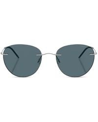 Giorgio Armani - Round-Frame Sunglasses - Lyst