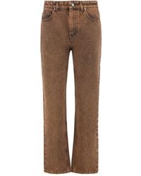 Moorer - Jean À Patch Logo - Lyst