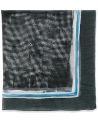 Faliero Sarti - Houndstooth-Pattern Frayed Scarf - Lyst