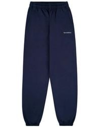 Sporty & Rich - Brianno Serif-Logo Embroidered Track Pants - Lyst