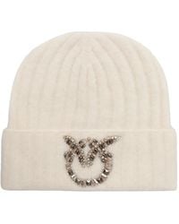 Pinko - Bonnet Love Birds À Ornements En Cristal - Lyst