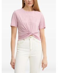 Liu Jo - Twisted Embroidered T-Shirt - Lyst