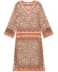 Maliparmi - Sunset Mini-Jurk Met Paisley - Lyst