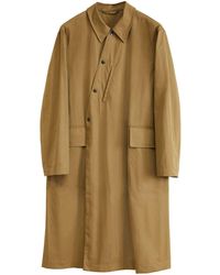 Lemaire - Asymmetric Trench Coat - Lyst
