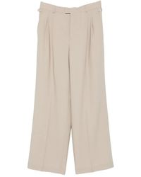 Ami Paris - Wide-Leg-Hose mit Bundfalten - Lyst