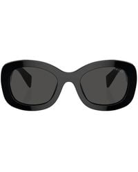 Prada - Prada Pr A13S Oversize Framde Sunglasses - Lyst