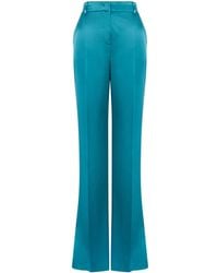 Alberta Ferretti - Satin Tailored Trousers - Lyst