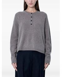 Max Mara - Button-Placket Knit Sweater - Lyst