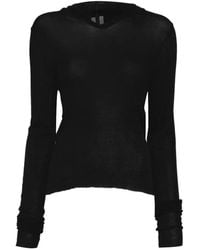 Rick Owens - Long-Sleeve Sheer Top - Lyst