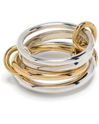 Spinelli Kilcollin - 18kt Yellow Gold Vermeil And Sterling Silver Linked Rings - Lyst