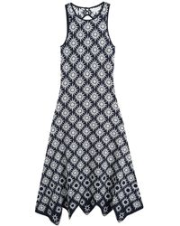 Chinti & Parker - Vestido con motivo de girasoles de x Laura Whitmore - Lyst