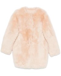 Liska - Chaqueta De Piel De Borrego Con Cuello Redondo - Lyst