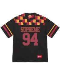 Supreme - T-Shirt Patchwork Yoke - Lyst