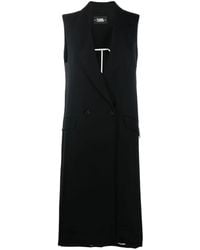 Karl Lagerfeld - Peak-Lapels Double-Breasted Vest - Lyst
