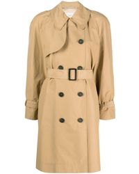 Peserico - Double-breasted Trench Coat - Lyst