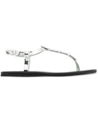 Ancient Greek Sandals - Ilida Round-Detail Flat Sandals - Lyst