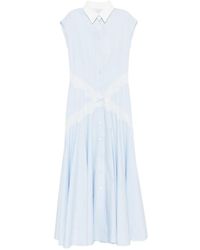 Viktor & Rolf - Lace-Trim Bow-Detail Shirt Dress - Lyst