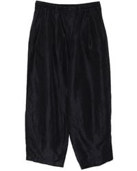 Comme des Garçons - Pinstripe Crinkled-Finish Trousers - Lyst