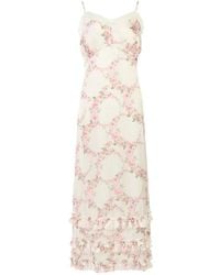 Simone Rocha - Maxikleid Mit Blumenprint - Lyst