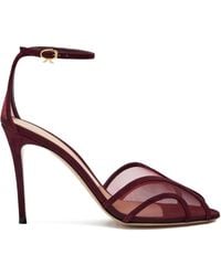 Gianvito Rossi - 95Mm Peep-Toe Sandals - Lyst
