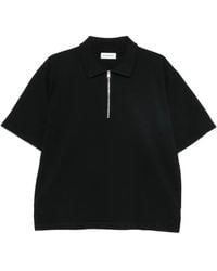 FRAME - Zip-Fastening Short-Sleeve Polo Shirt - Lyst