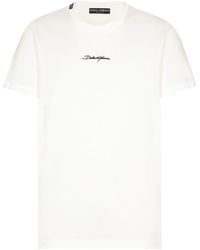 Dolce & Gabbana - Logo-print Cotton T-shirt - Lyst
