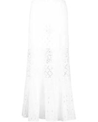 Temptation Positano - Midi-Rok Met Kant - Lyst