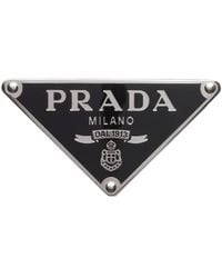 Prada - Enameled-Metal Belt Buckle - Lyst