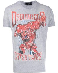 DSquared² Arctic Twins T-shirt in Black 