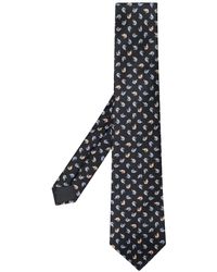 Lanvin Krawatte mit grafischem Print - Schwarz