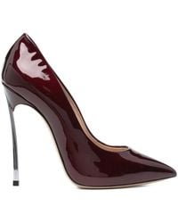 Casadei - Pumps A Punta Con Tacco Metallizzato 100Mm - Lyst