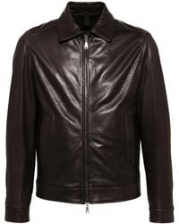 Tagliatore - Zip-Up Leather Jacket - Lyst