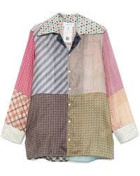 Marine Serre - Regenerated Silk-Scarves Shirt - Lyst