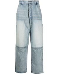 Ambush - Panelled Wide-leg Jeans - Lyst