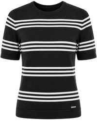 DKNY - Striped Short-Sleeve T-Shirt - Lyst