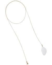 Patrizia Pepe - Fly-Motif Feather-Pendant Necklace - Lyst