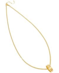 MM6 by Maison Margiela - Numeric-Engraved Ring-Pendant Necklace - Lyst