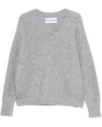 EMERSON RENALDI - V-Neck Knitted Sweater - Lyst