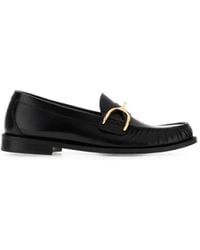 McQueen - Wishbone Leather Loafers - Lyst