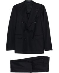Tagliatore - Flap Pockets Double Breasted Suit - Lyst