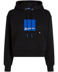Karl Lagerfeld - Felpa Con Logo - Lyst